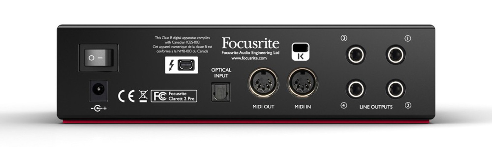 Focusrite Clarett 2Pre Thunderbolt Audio Interface - Elevated Audio